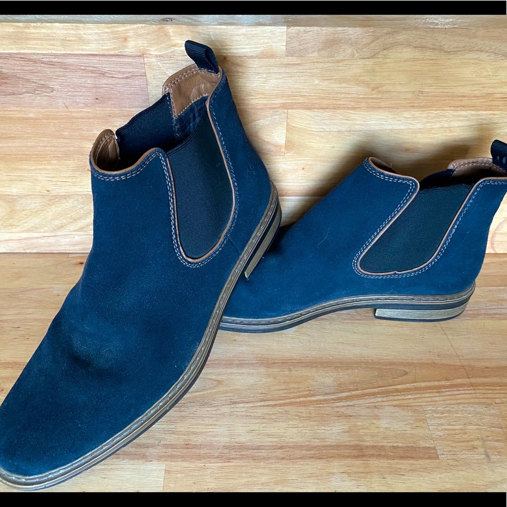 Men’s Rieker Chelsea Boot 9-9.5 Navy Suede